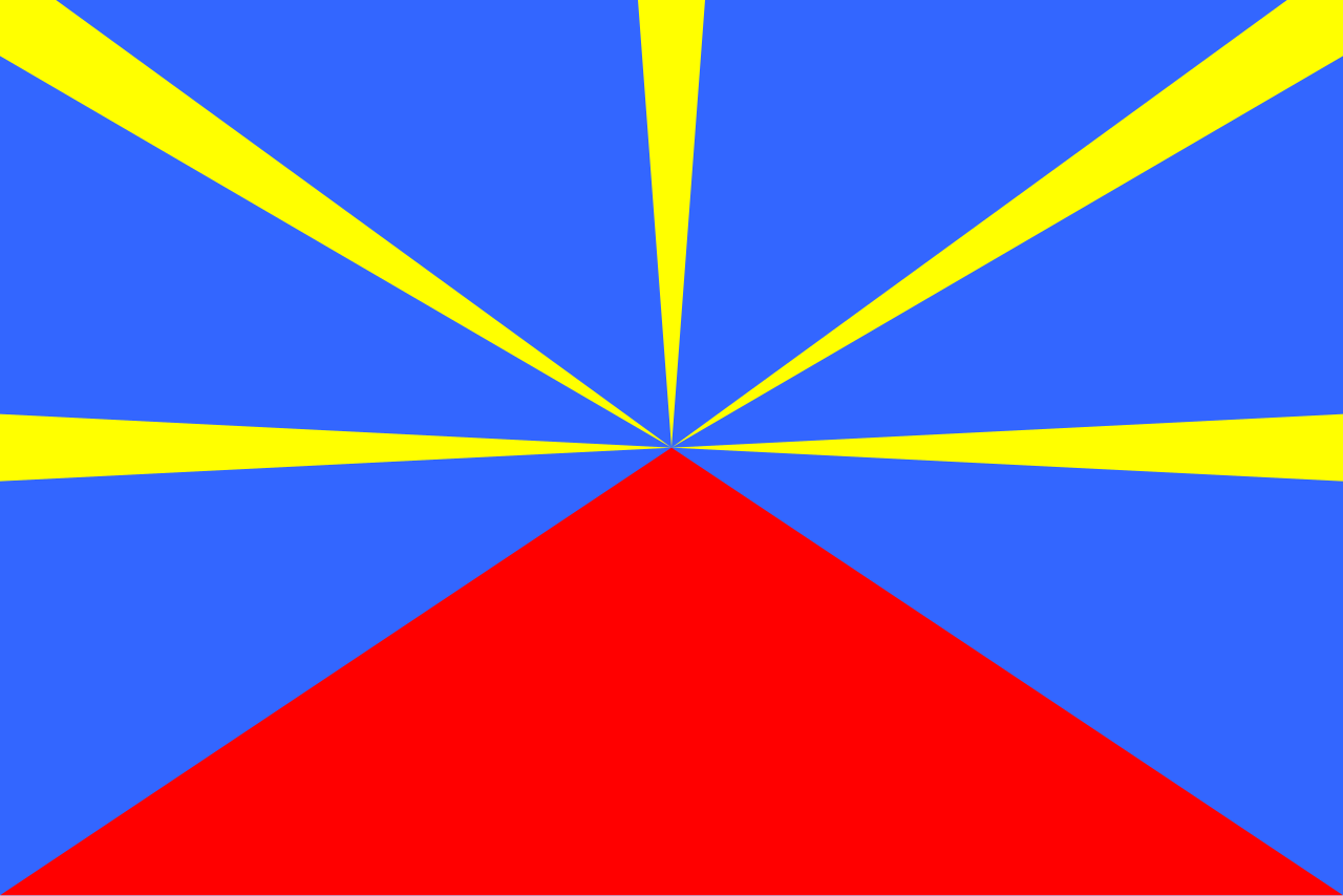 Proposed flag of Réunion (VAR).